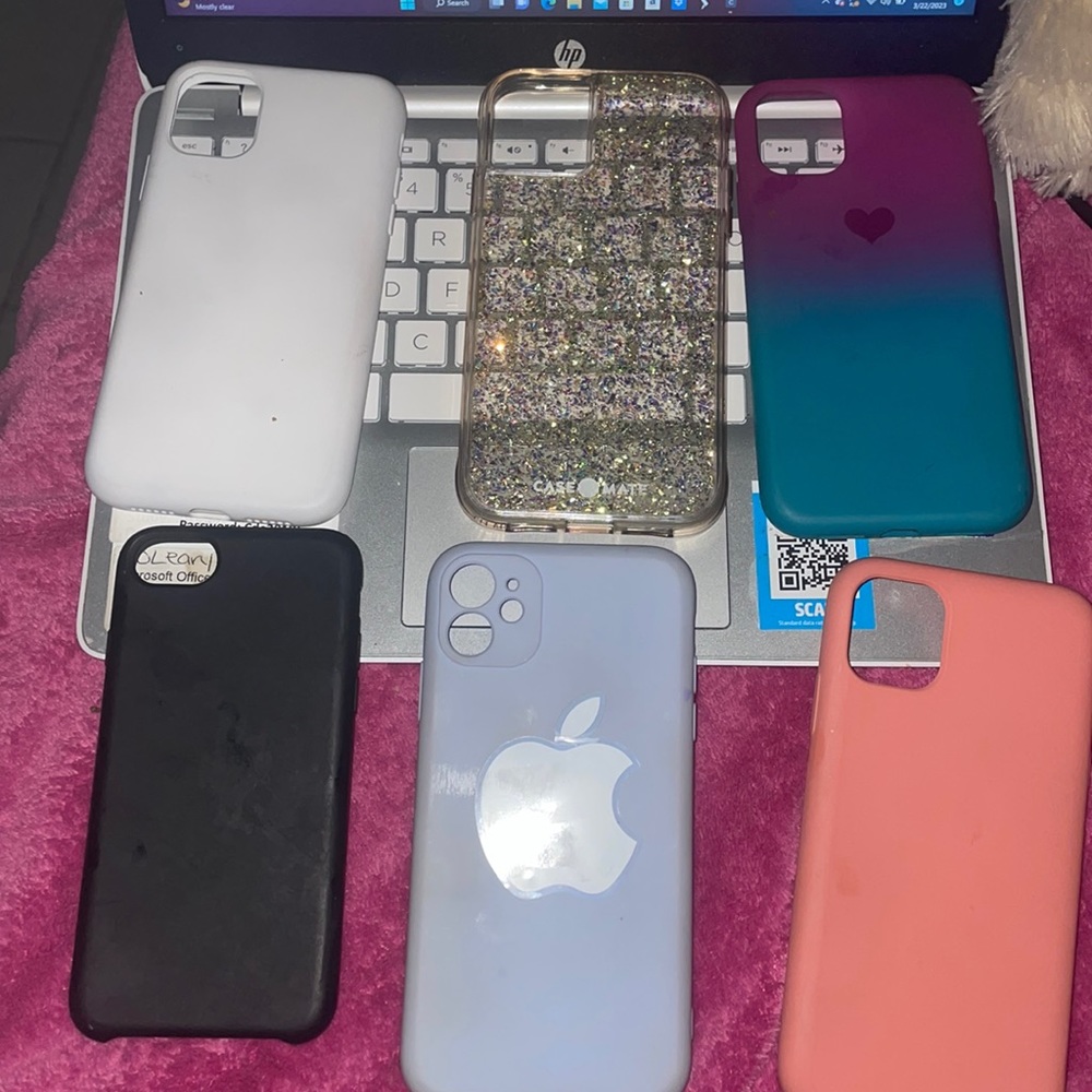 iPhone cases iPhone 11 $40 and iPhone 6 $15